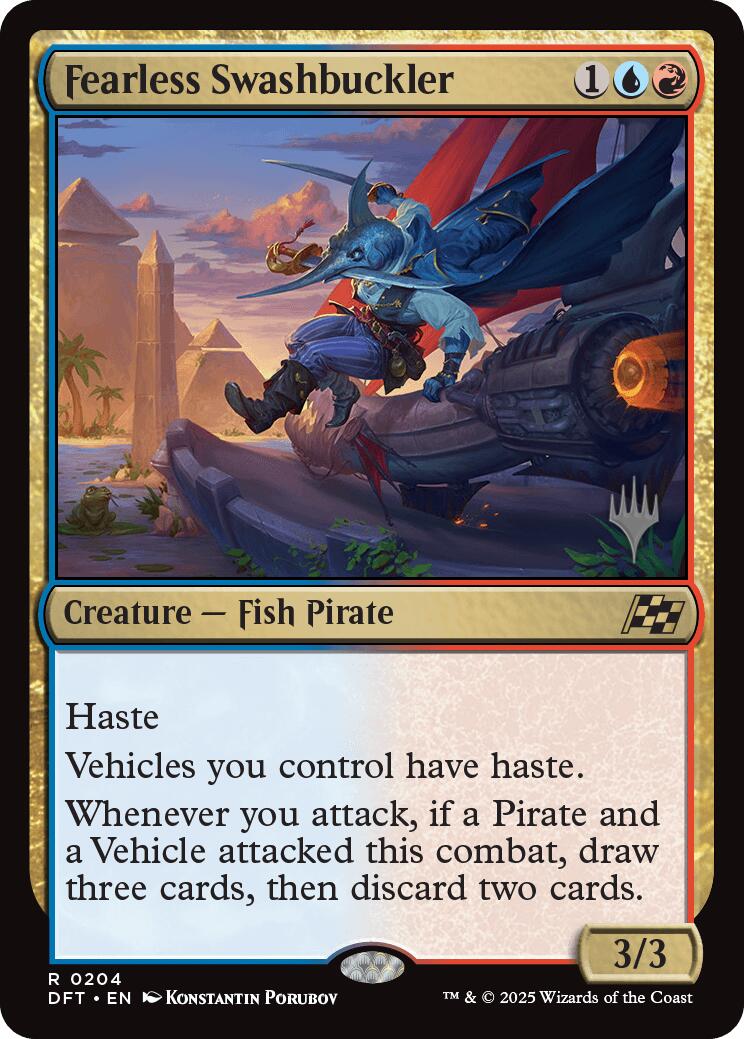 Fearless Swashbuckler (Promo Pack) [Aetherdrift Promos] | Lots Moore NSW