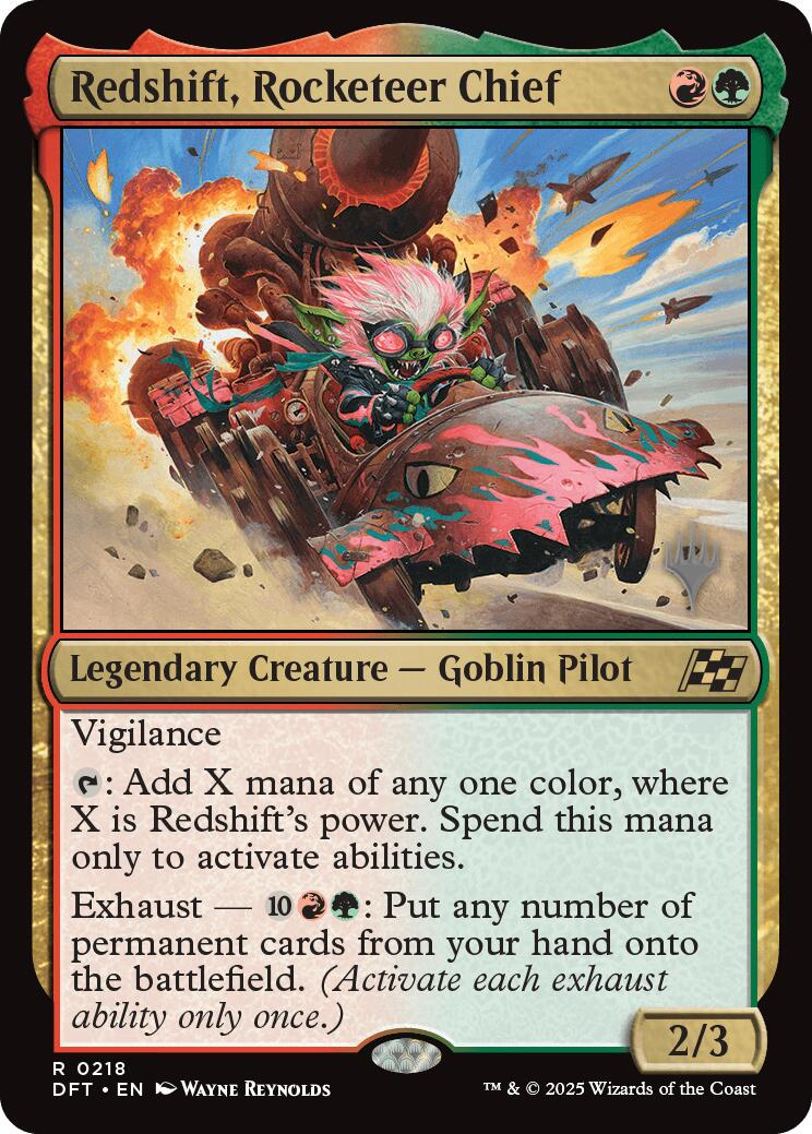 Redshift, Rocketeer Chief (Promo Pack) [Aetherdrift Promos] | Lots Moore NSW