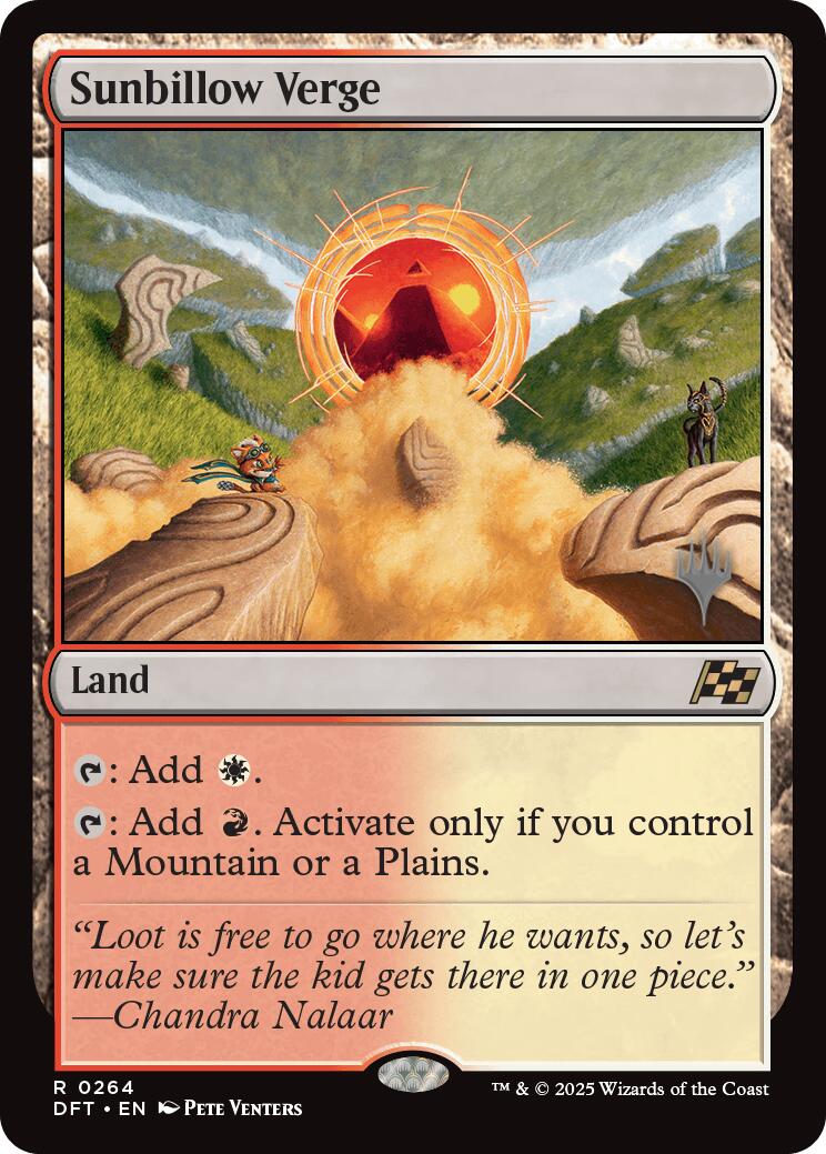Sunbillow Verge (Promo Pack) [Aetherdrift Promos] | Lots Moore NSW
