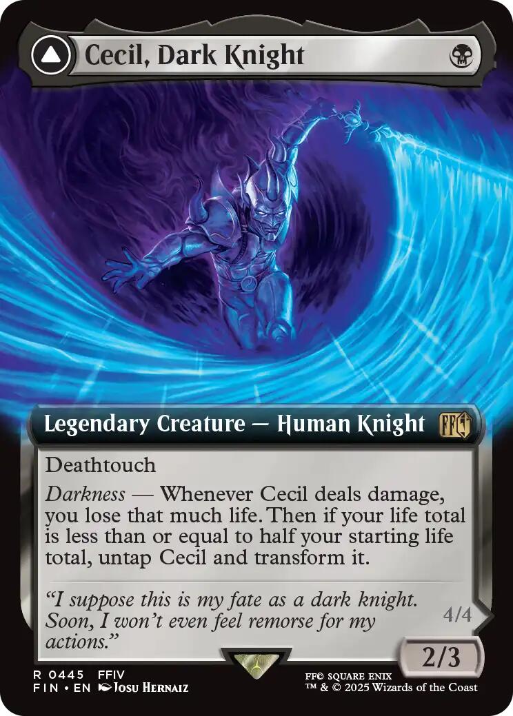 Cecil, Dark Knight // Cecil, Redeemed Paladin (Extended Art) [FINAL FANTASY] | Lots Moore NSW