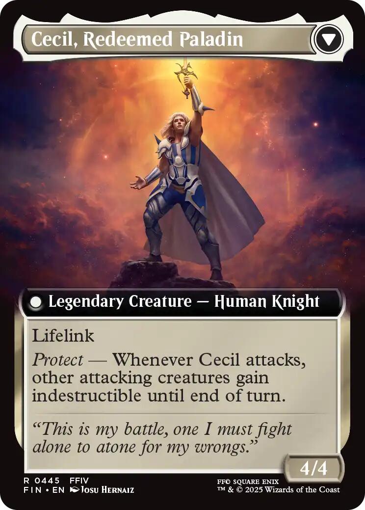 Cecil, Dark Knight // Cecil, Redeemed Paladin (Extended Art) [FINAL FANTASY] | Lots Moore NSW