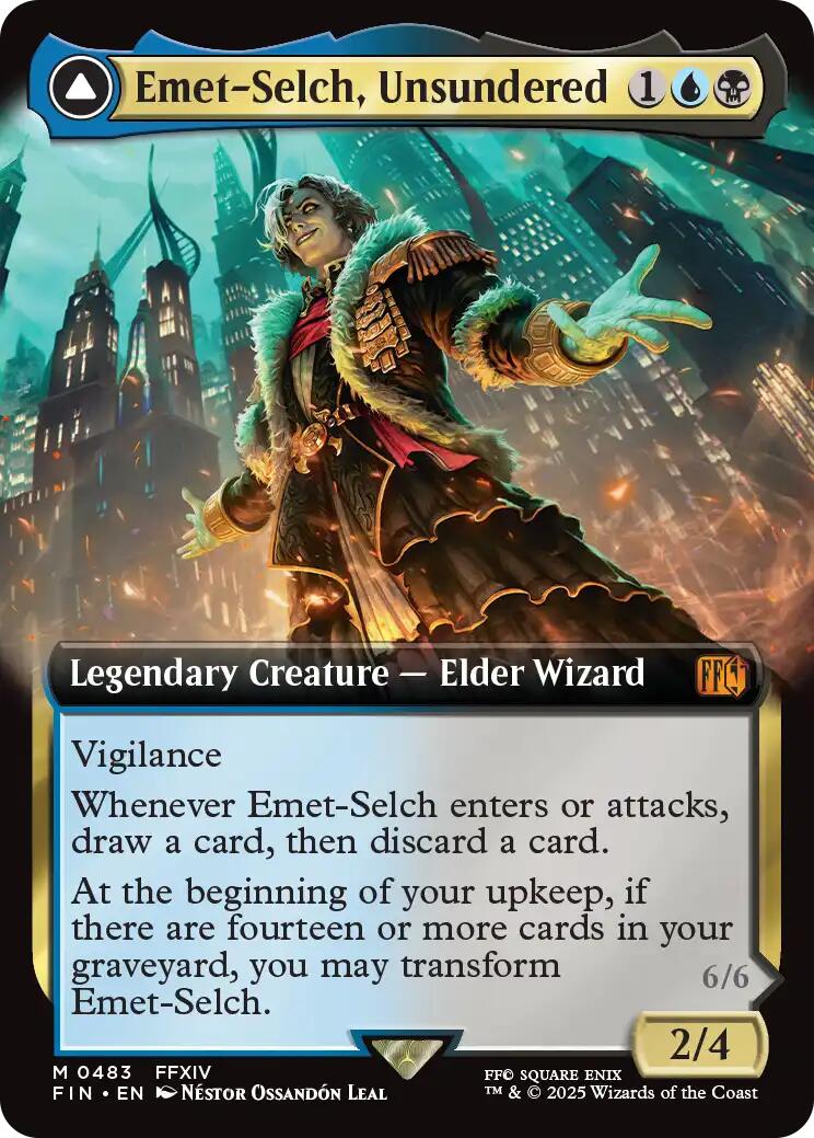 Emet-Selch, Unsundered // Hades, Sorcerer of Eld (Extended Art) [FINAL FANTASY] | Lots Moore NSW