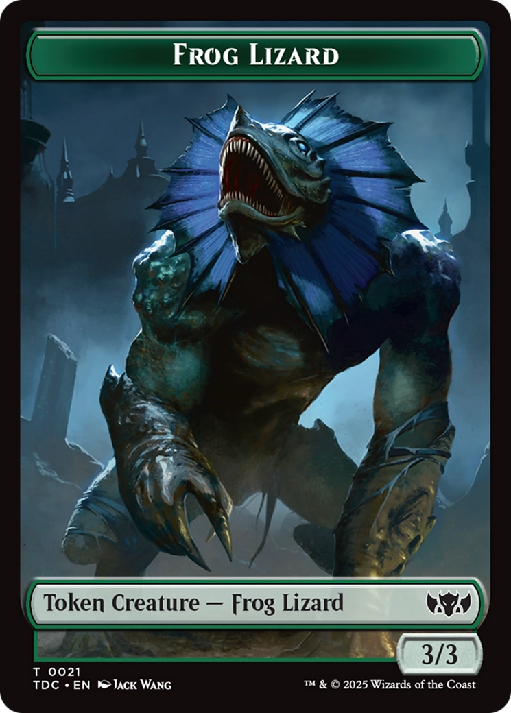 Frog Lizard // Dragon (0014) Double-Sided Token [Tarkir: Dragonstorm Commander Tokens] | Lots Moore NSW