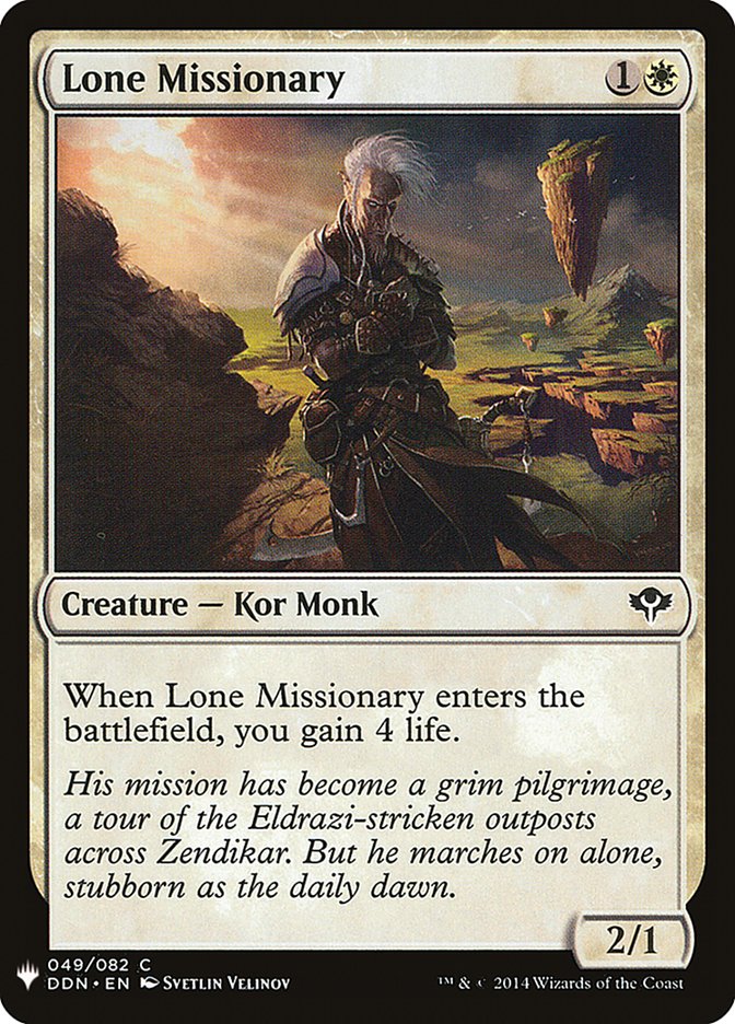 Lone Missionary [Mystery Booster] | Lots Moore NSW