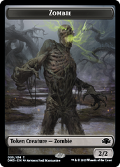 Zombie // Cat (008) Double-Sided Token [Dominaria Remastered Tokens] | Lots Moore NSW