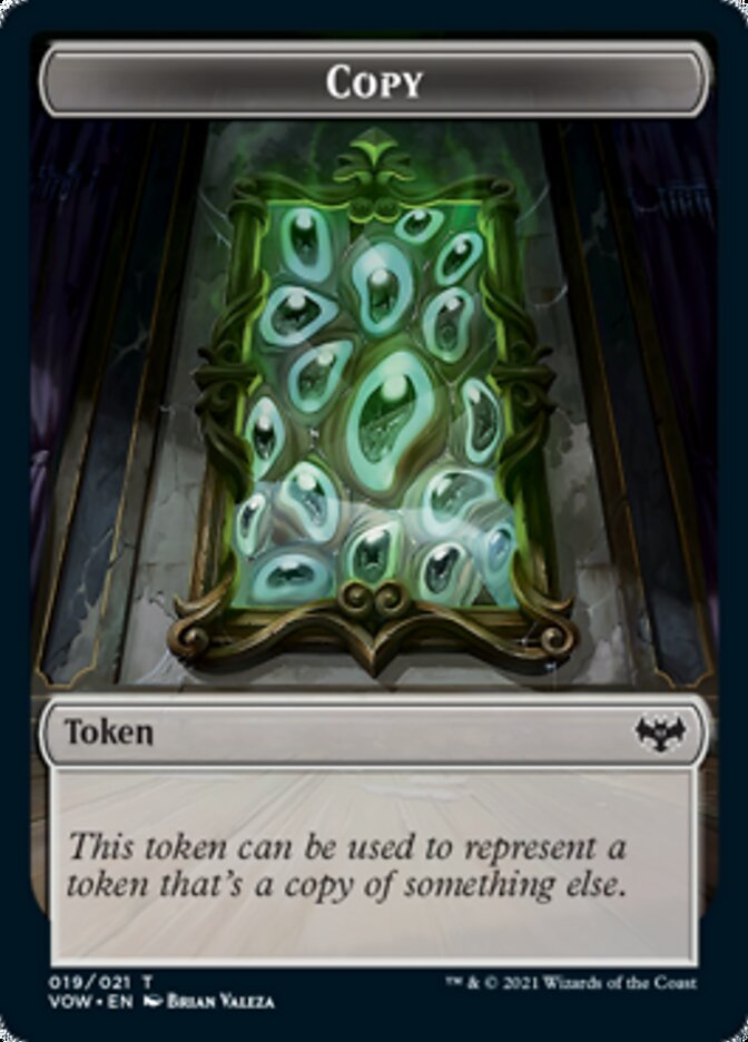 Copy // Human (010) Double-Sided Token [Innistrad: Crimson Vow Tokens] | Lots Moore NSW