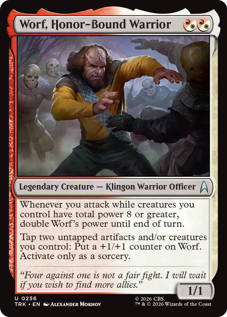 Worf, Honor-Bound Warrior [Star Trek] | Lots Moore NSW