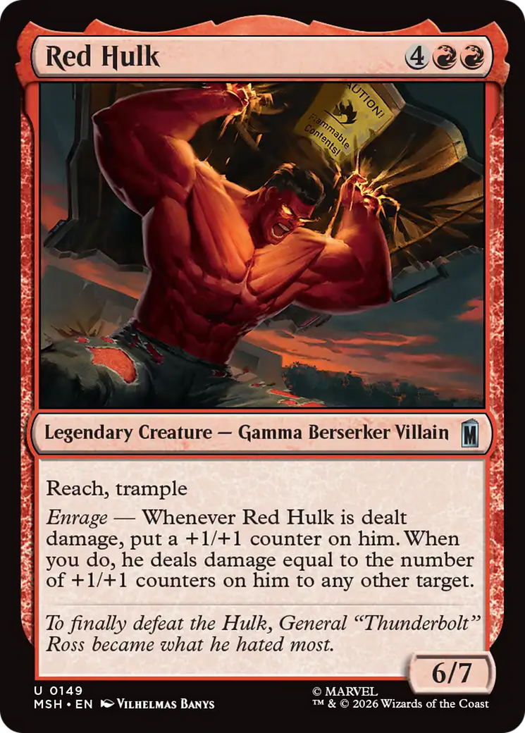 Red Hulk [Marvel Super Heroes] | Lots Moore NSW