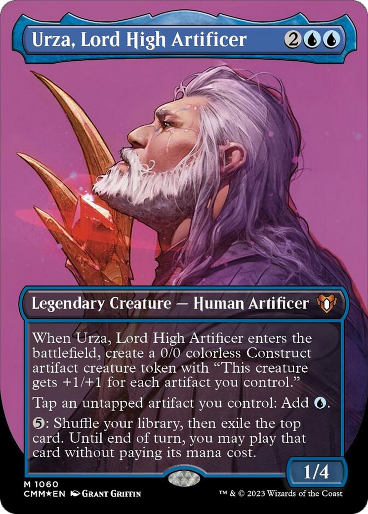 Urza, Lord High Artificer (Borderless Textured Foil Frame Break) [Commander Masters] | Lots Moore NSW