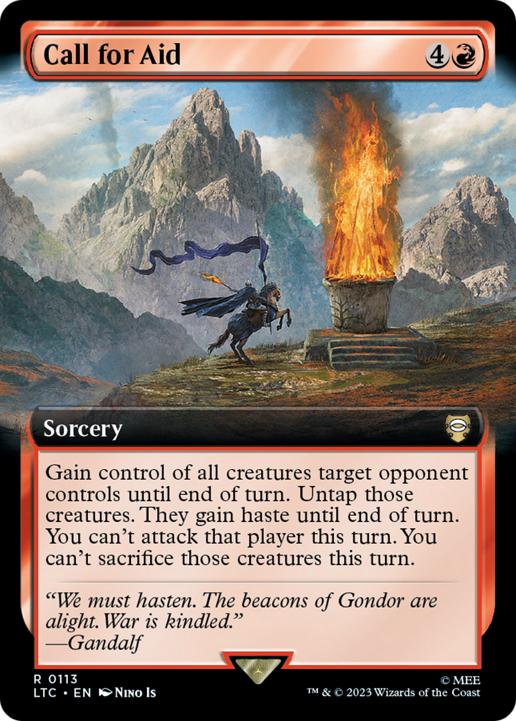Call for Aid (Extended Art) [The Lord of the Rings: Tales of Middle-Earth Commander] | Lots Moore NSW