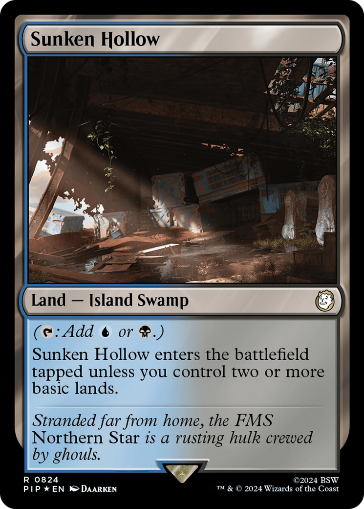 Sunken Hollow (Surge Foil) [Fallout] | Lots Moore NSW