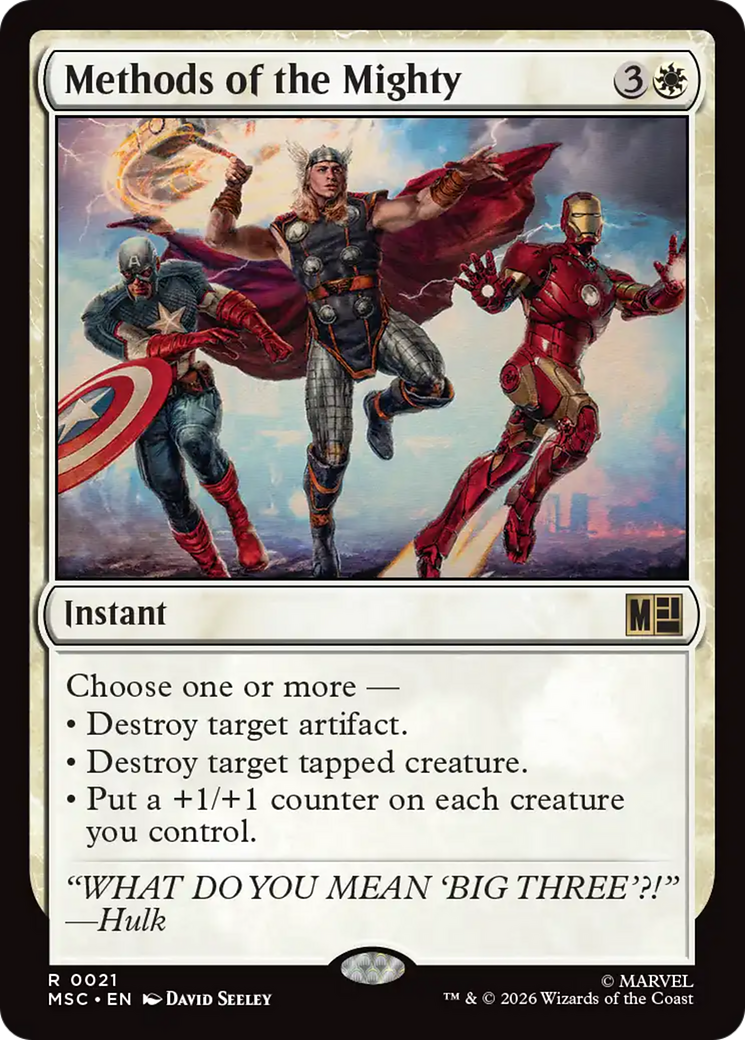 Methods of the Mighty [Marvel Super Heroes Commander] | Lots Moore NSW