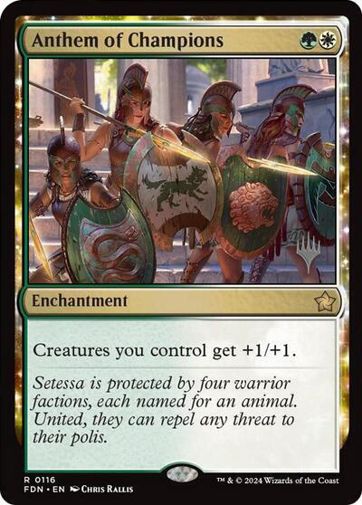 Anthem of Champions (Promo Pack) [Foundations Promos] | Lots Moore NSW
