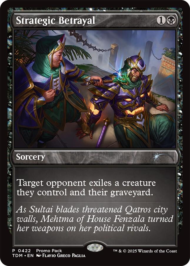 Strategic Betrayal [Tarkir: Dragonstorm Promos] | Lots Moore NSW