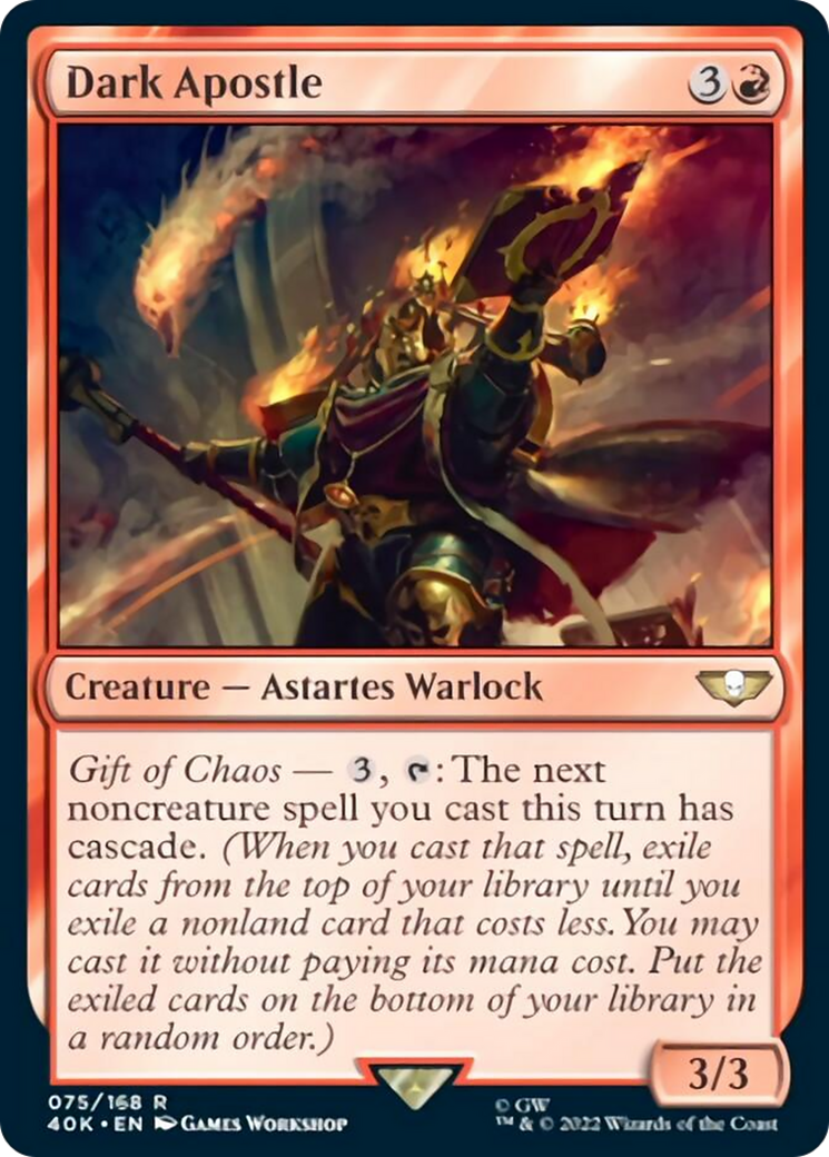 Dark Apostle (Surge Foil) [Warhammer 40,000] | Lots Moore NSW