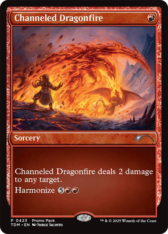 Channeled Dragonfire [Tarkir: Dragonstorm Promos] | Lots Moore NSW