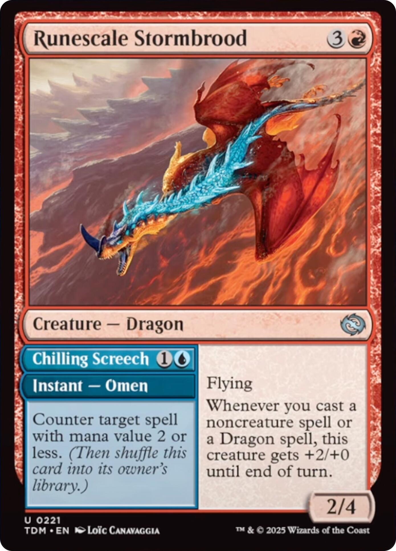 Runescale Stormbrood [Tarkir: Dragonstorm] | Lots Moore NSW
