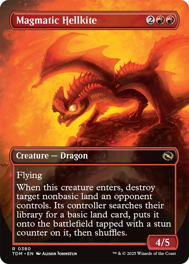 Magmatic Hellkite (Borderless) [Tarkir: Dragonstorm] | Lots Moore NSW