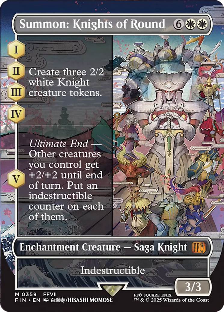 Summon: Knights of Round (Borderless) [FINAL FANTASY] | Lots Moore NSW