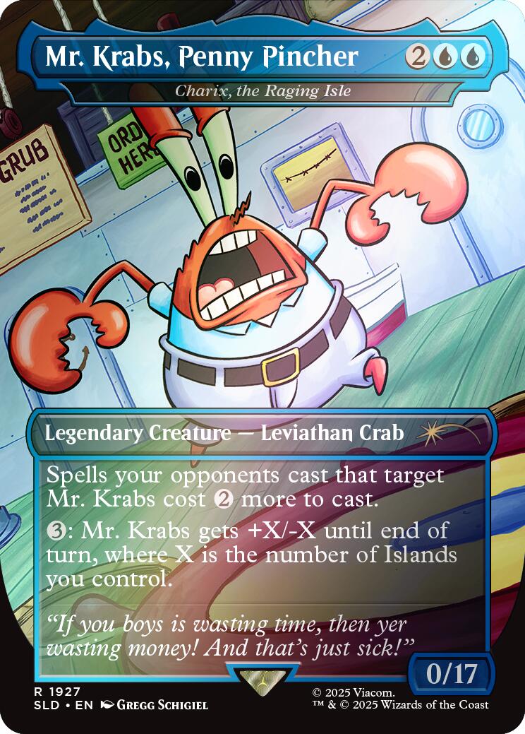 Mr. Krabs, Penny Pincher - Charix, the Raging Isle (Rainbow Foil) [Secret Lair Drop Series] | Lots Moore NSW