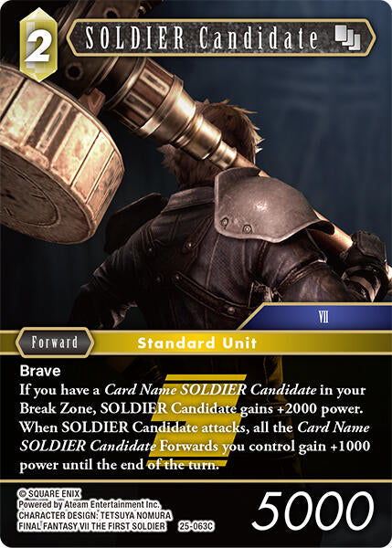 SOLDIER Candidate [Tears of the Planet] | Lots Moore NSW