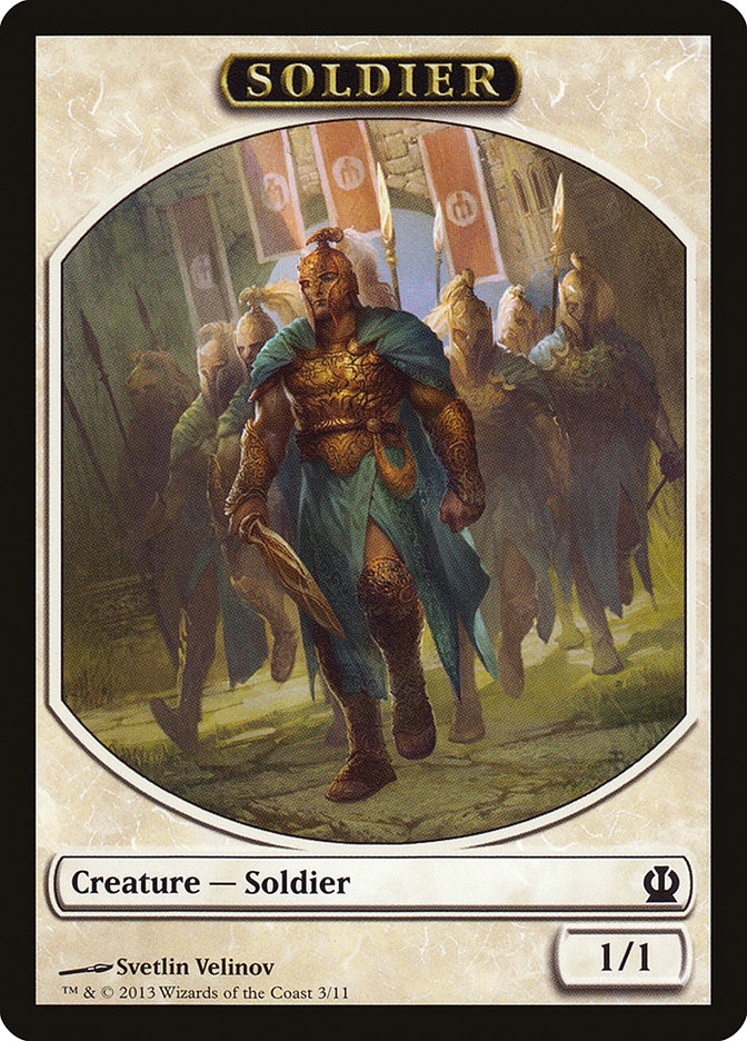 Soldier Token (3/11) [Theros Tokens] | Lots Moore NSW