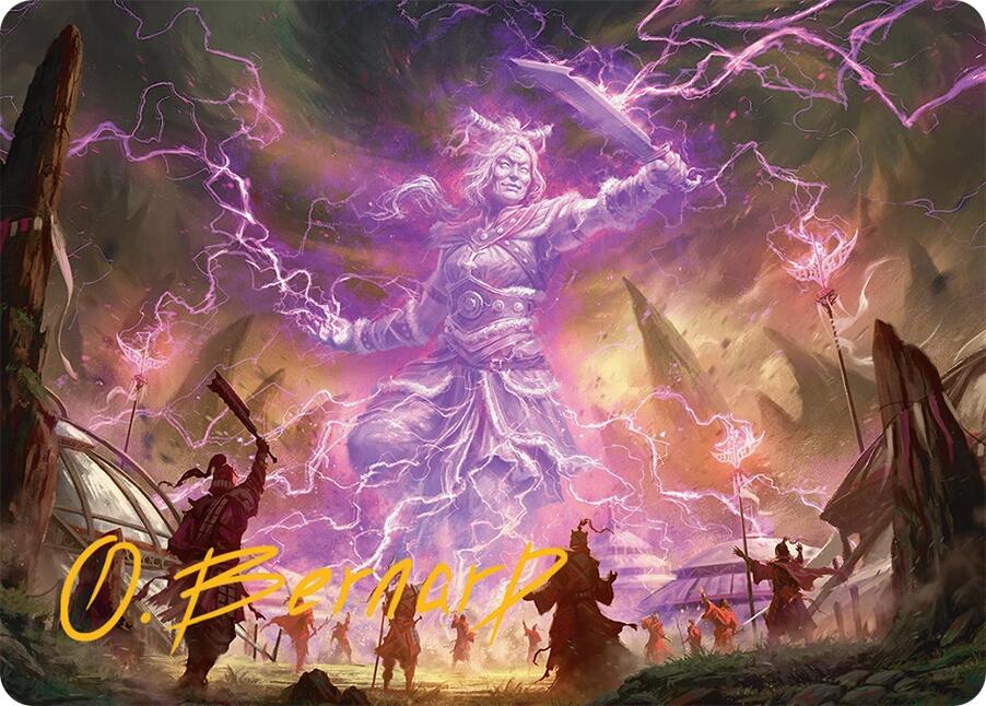 Smile at Death Art Card (4/54) (Gold-Stamped Signature) [Tarkir: Dragonstorm Art Series] | Lots Moore NSW