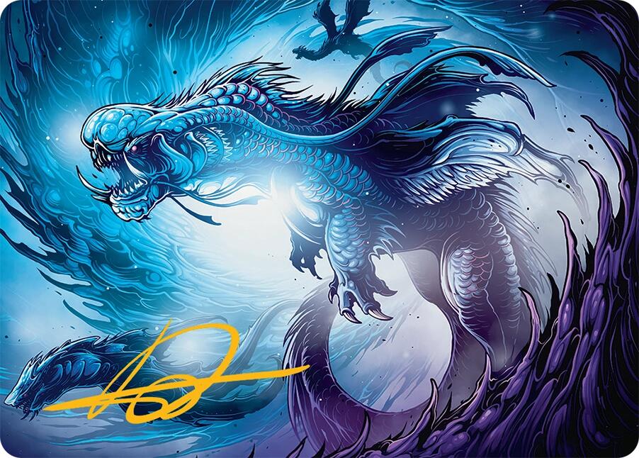Roiling Dragonstorm Art Card (33/54) (Gold-Stamped Signature) [Tarkir: Dragonstorm Art Series] | Lots Moore NSW