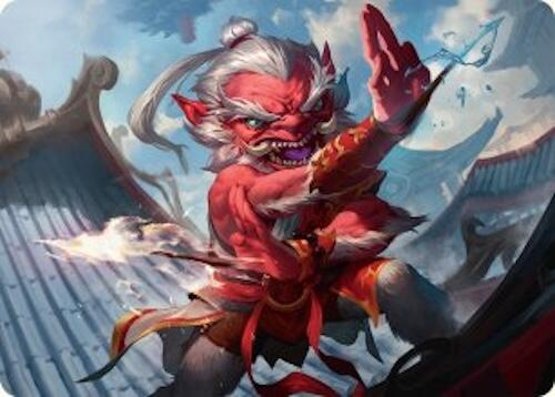 Devoted Duelist Art Card (15/54) [Tarkir: Dragonstorm Art Series] | Lots Moore NSW