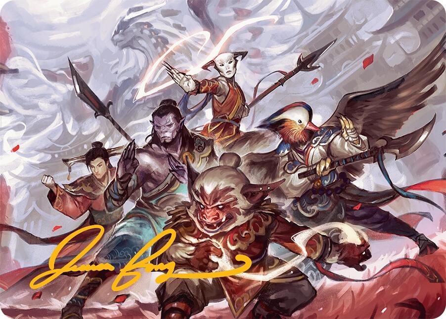 Will of the Jeskai Art Card (54/54) (Gold-Stamped Signature) [Tarkir: Dragonstorm Art Series] | Lots Moore NSW