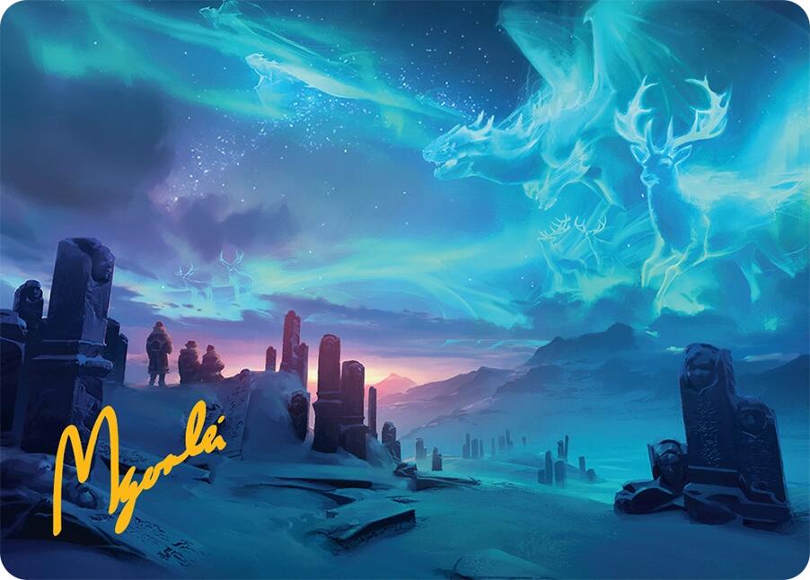 Auroral Procession Art Card (20/54) (Gold-Stamped Signature) [Tarkir: Dragonstorm Art Series] | Lots Moore NSW