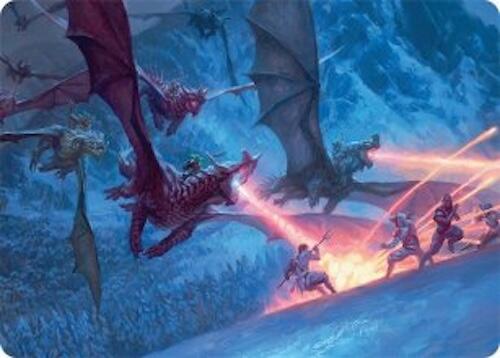 Dragonback Assault Art Card (22/54) [Tarkir: Dragonstorm Art Series] | Lots Moore NSW