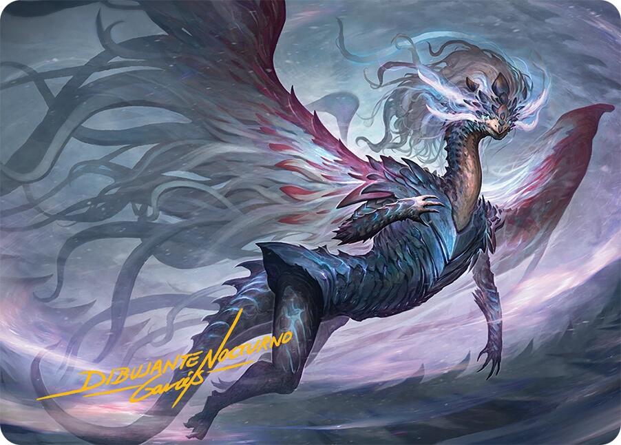 Shiko, Paragon of the Way Art Card (37/54) (Gold-Stamped Signature) [Tarkir: Dragonstorm Art Series] | Lots Moore NSW