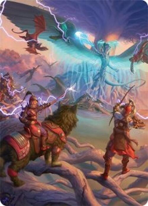 All-Out Assault Art Card (50/54) [Tarkir: Dragonstorm Art Series] | Lots Moore NSW