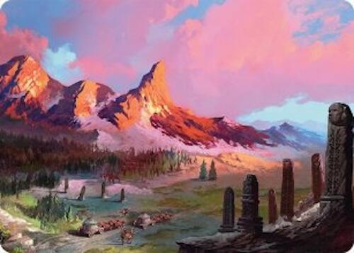 Rugged Highlands Art Card (29/54) [Tarkir: Dragonstorm Art Series] | Lots Moore NSW