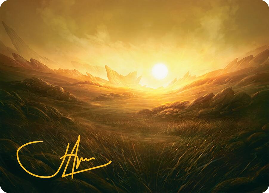 Plains Art Card (31/54) (Gold-Stamped Signature) [Tarkir: Dragonstorm Art Series] | Lots Moore NSW