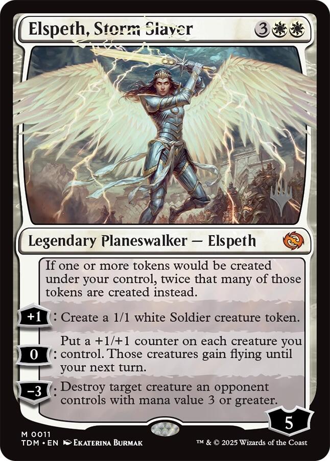 Elspeth, Storm Slayer [Tarkir: Dragonstorm Promos] | Lots Moore NSW