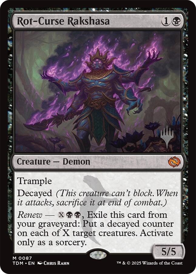 Rot-Curse Rakshasa [Tarkir: Dragonstorm Promos] | Lots Moore NSW