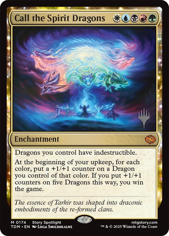 Call the Spirit Dragons [Tarkir: Dragonstorm Promos] | Lots Moore NSW