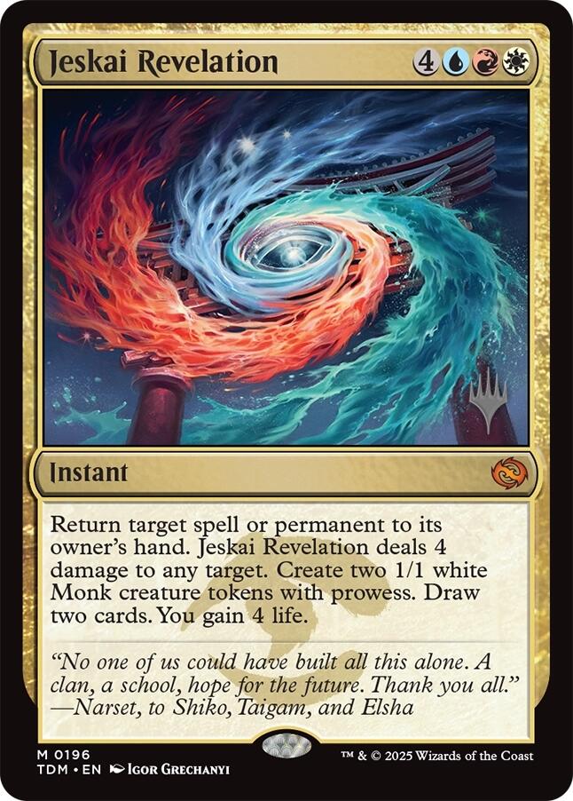 Jeskai Revelation (Promo Pack) [Tarkir: Dragonstorm Promos] | Lots Moore NSW