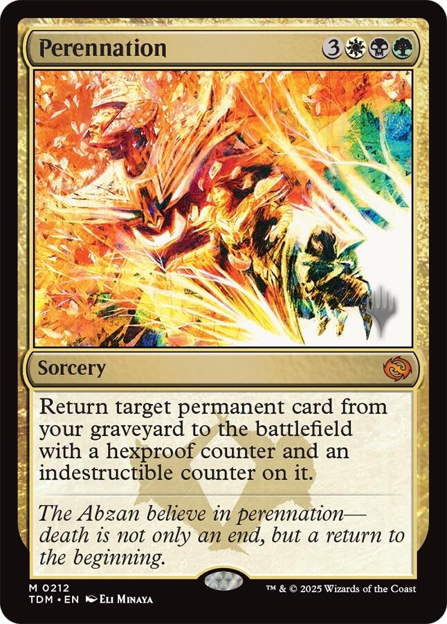 Perennation [Tarkir: Dragonstorm Promos] | Lots Moore NSW
