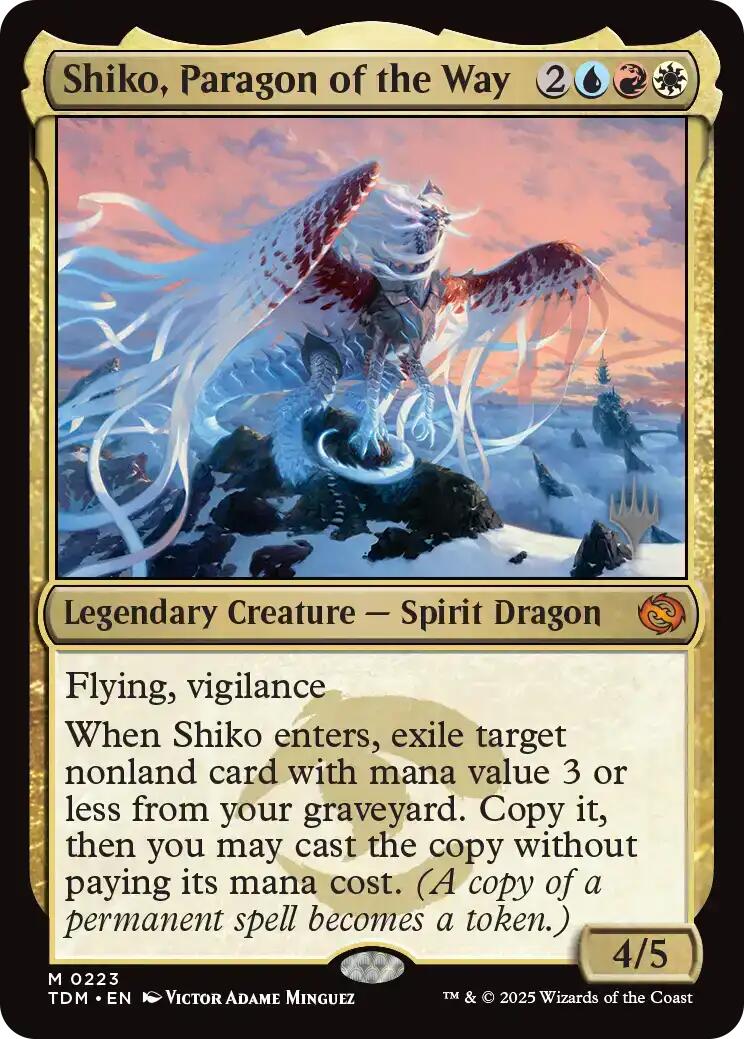 Shiko, Paragon of the Way [Tarkir: Dragonstorm Promos] | Lots Moore NSW