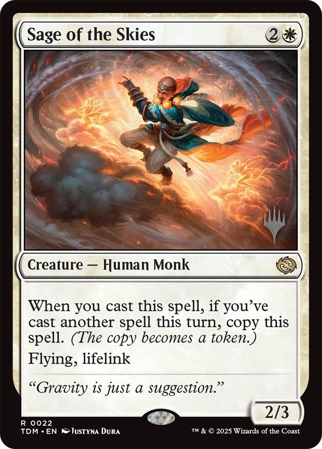 Sage of the Skies [Tarkir: Dragonstorm Promos] | Lots Moore NSW