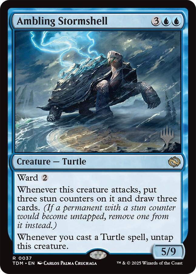 Ambling Stormshell [Tarkir: Dragonstorm Promos] | Lots Moore NSW