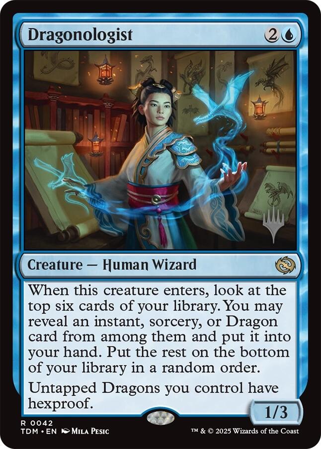 Dragonologist [Tarkir: Dragonstorm Promos] | Lots Moore NSW