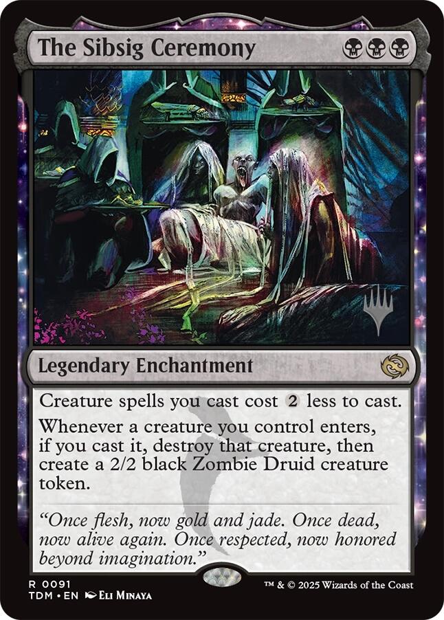 The Sibsig Ceremony (Promo Pack) [Tarkir: Dragonstorm Promos] | Lots Moore NSW