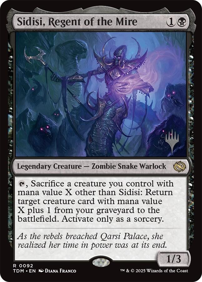 Sidisi, Regent of the Mire [Tarkir: Dragonstorm Promos] | Lots Moore NSW