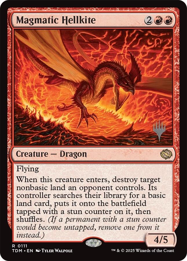 Magmatic Hellkite [Tarkir: Dragonstorm Promos] | Lots Moore NSW