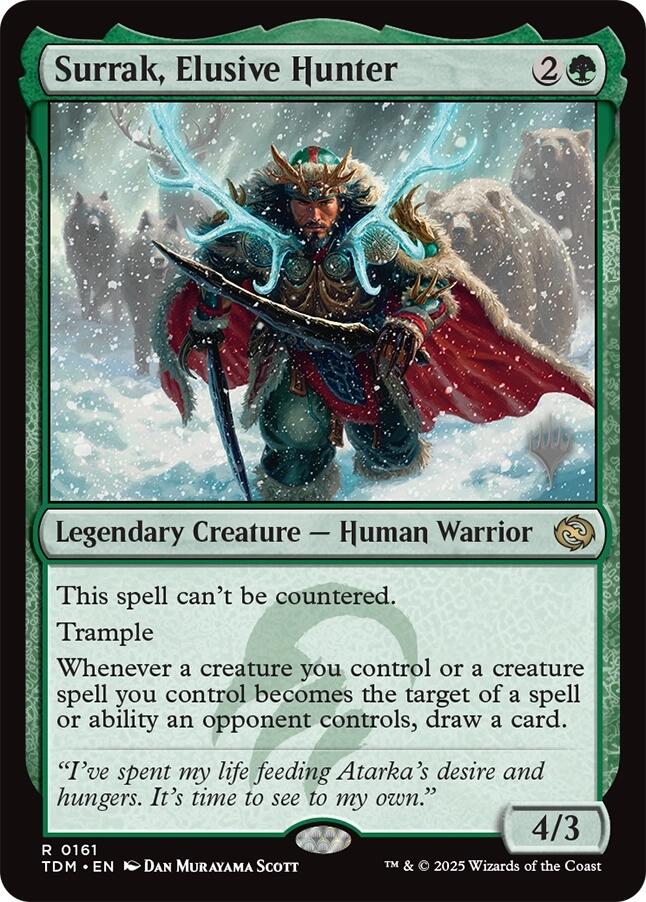 Surrak, Elusive Hunter [Tarkir: Dragonstorm Promos] | Lots Moore NSW