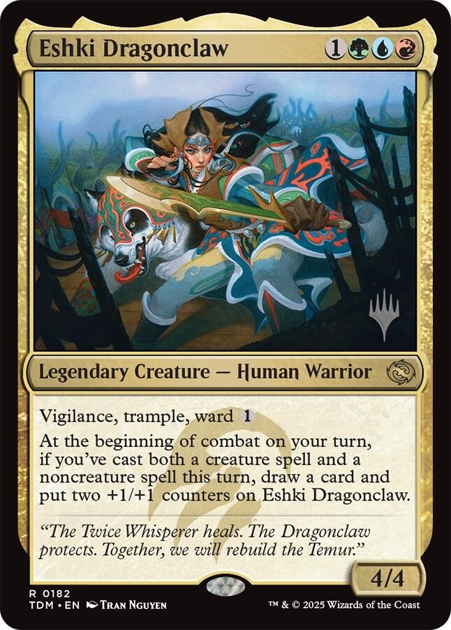 Eshki Dragonclaw [Tarkir: Dragonstorm Promos] | Lots Moore NSW